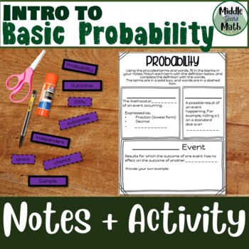 Preview of Probability | Guided notes | Inquiry | Practice Questions