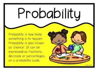 Preview of Probability | Information Poster Set/Anchor Charts | Math Centers