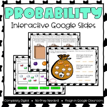Preview of Probability Interactive Google Slides (for use with Google Classroom)