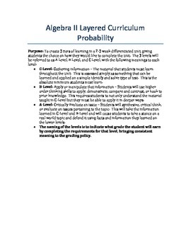 Preview of Probability Layered Unit