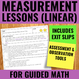 Measurement Lessons for Guided Math | Differentiated | 202