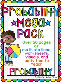 Preview of Probability Activities MEGA Pack of Math Worksheets and Probability Games