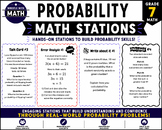 Probability & Making Predictions | Math Stations Activity | Middle School Math