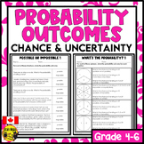 Describing Probability Outcomes Chance and Uncertainty Mat