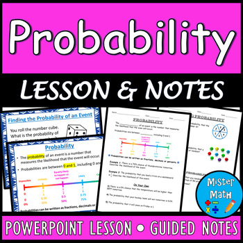Preview of Probability PPT & Guided Notes BUNDLE