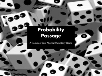 Preview of Probability Passage - Common Core Aligned Board Game