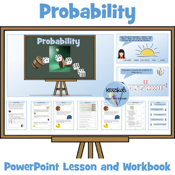Preview of Probability - PowerPoint Lesson and Workbook (Special Education)