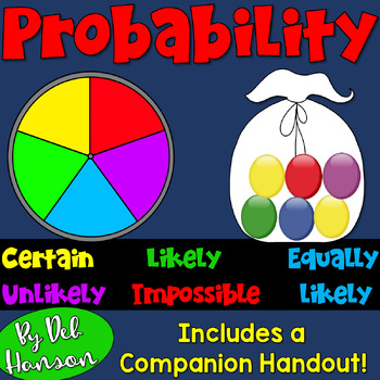 Preview of Probability PowerPoint Lesson with Practice Exercises
