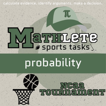 Preview of Probability Printable & Digital Activity - Basketball Mathlete