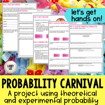 Preview of Probability Carnival Game Project - PDF & Digital