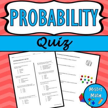 Preview of Probability Quiz