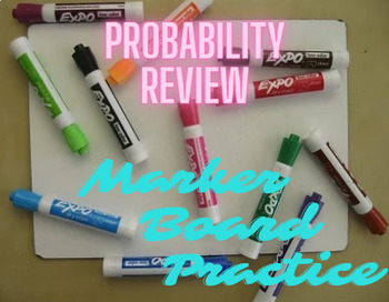 Preview of Probability Review Marker Board Practice (Statistics/AP Statistics)