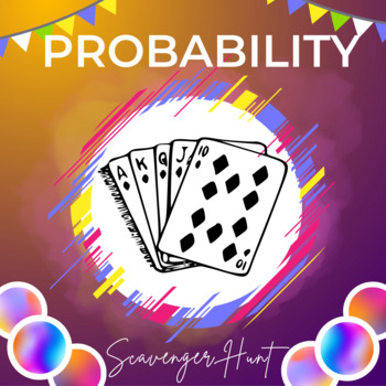 Preview of Cards Probability Scavenger Hunt Activity