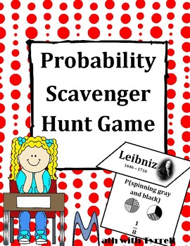 Preview of Probability Scavenger Hunt Game