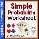 Probability Simple Worksheet