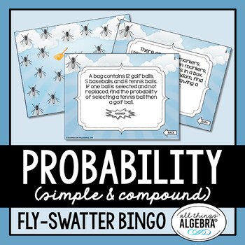 Preview of Probability (Simple and Compound) | Bingo Game