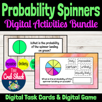 Preview of Probability Spinners Digital Activities Bundle