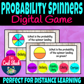 Preview of Probability Spinners Game *DIGITAL ACTIVITY*