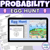 Probability Spring Easter Math Digital Activity and Worksheet