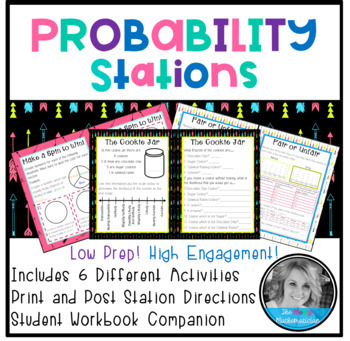 Preview of Probability Stations and Student Companion *Growing Bundle