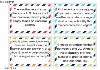 Preview of Probability Task Cards