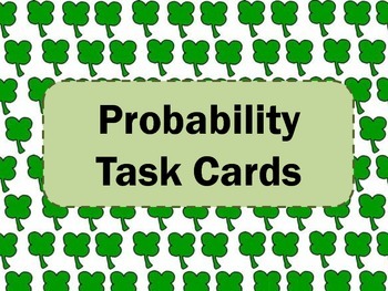 Preview of Probability Task Cards