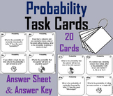 Simple Probability Task Cards Activity 4th 5th 6th Grade
