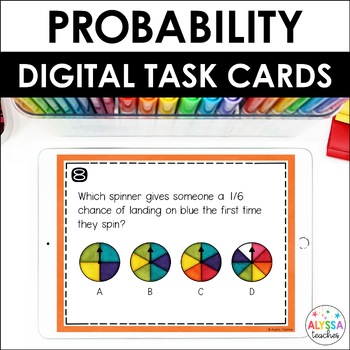 Preview of Probability Task Cards (Digital)
