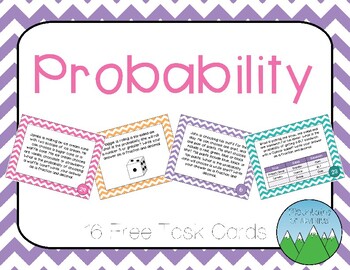 Preview of Probability Task Cards - FREE!