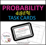 Probability Task Cards including Digital Version and Notes