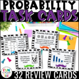 Probability Task Cards Math Review