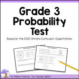 Probability Test - Grade 3 Math (Ontario)