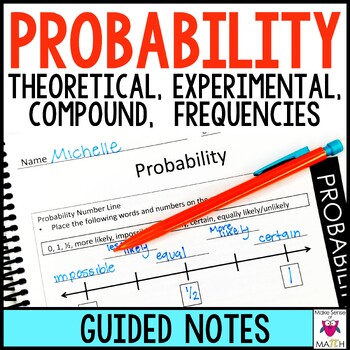 Preview of Probability Guided Notes 7th Grade Math