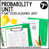 7th Grade Math Probability Unit: 7.SP.5, 7.SP.6, 7.SP.7, 7.SP.8