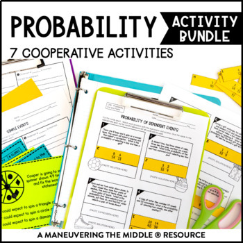 Preview of Probability Activity Bundle | Experimental & Theoretical Probability Activities