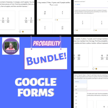 Preview of Probability Unit Bundle Mini Formative Assessments