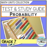Theoretical & Experimental Probability Unit Test - Grade 7