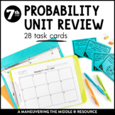 Probability Unit Review Activity | Simple and Compound Eve