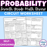 Probability Worksheet Self Checking Circuit Activity 7th G