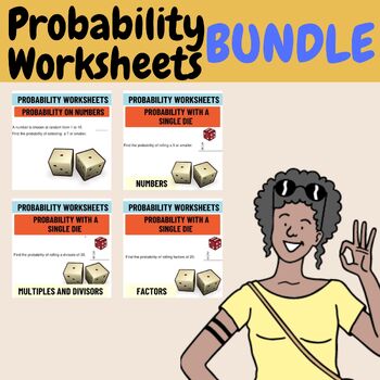 Preview of Probability Worksheets BUNDLE : Single Die