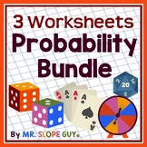 Probability Activities Worksheets Bundle
