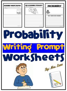 Preview of Probability Writing Prompt Worksheets