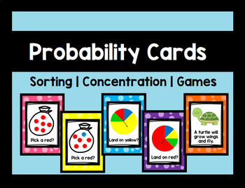 Preview of Probability and Chance Cards
