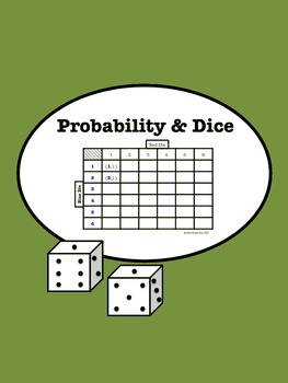 Preview of Probability and Dice (Distance Learning)