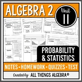 Probability and Statistics (Algebra 2 Curriculum - Unit 11) | All Things Algebra