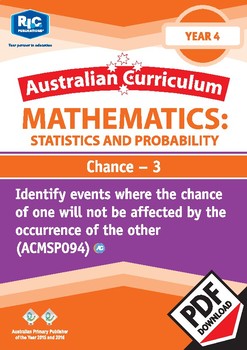Preview of Probability and Statistics: Chance 3 – Year 4