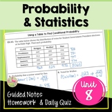 Probability and Statistics Unit Essentials (Algebra 3)