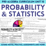 Probability and Statistics Unit for Pre-Algebra