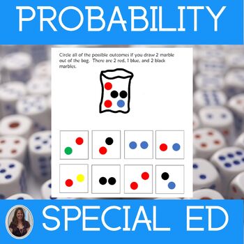 Preview of Probability for Special Education PRINT AND DIGITAL