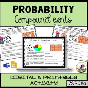 Preview of Probability of Compound Events Matching Digital Activity